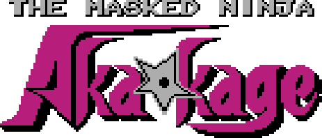 Kamen no Ninja Akakage logo for Famicom